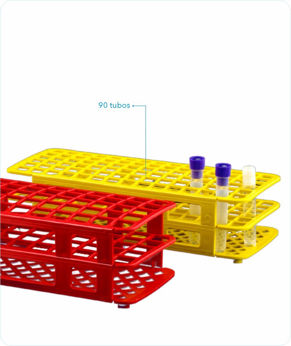 Estante 90 furos para tubo 13mm branca